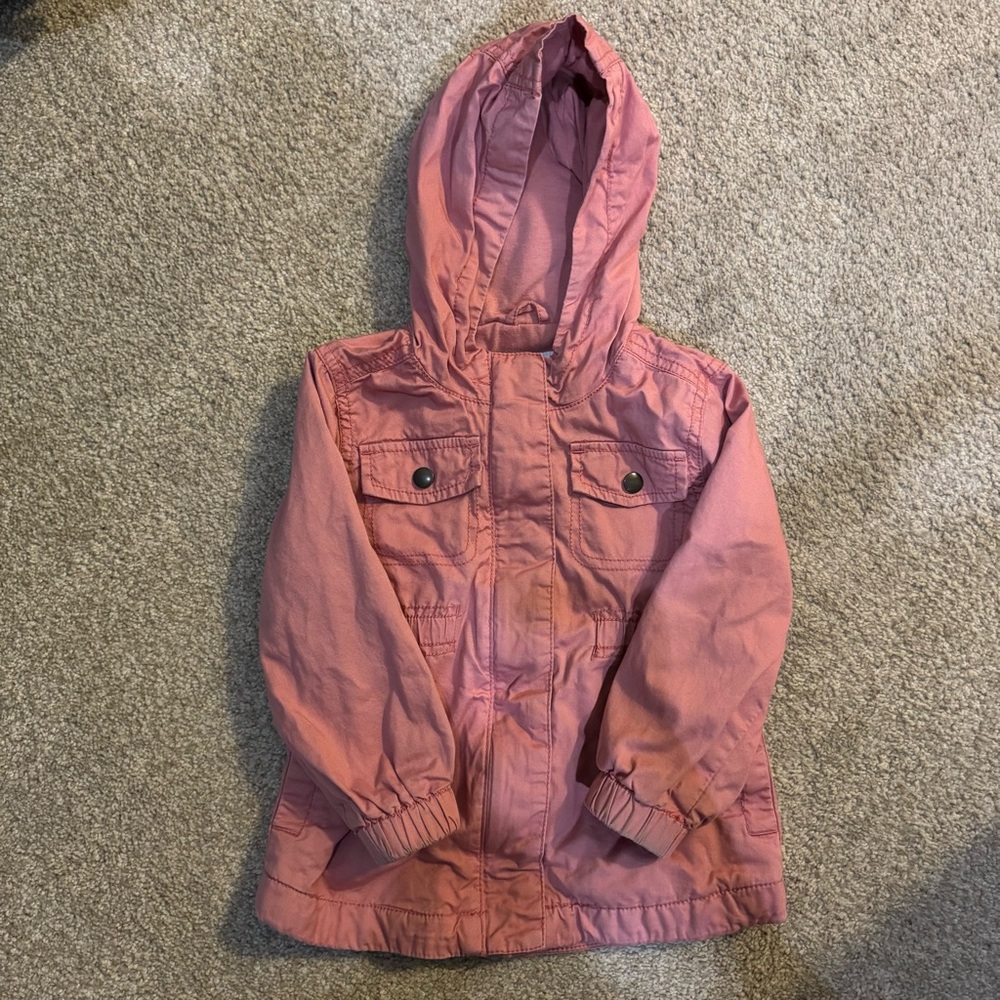 Kids Pink Hooded Jacket